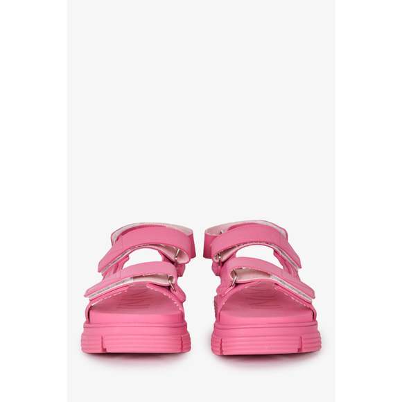 Ganni Pink Rubber Touch-Strap Sandals Size 37 - Picture 3 of 3